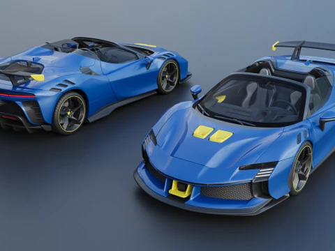 Ferrari SF90 XX Spider 3D Print Model