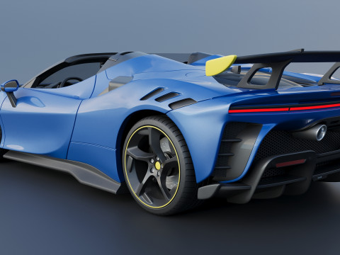 Ferrari SF90 XX Spider Model Cetak 3D