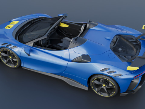 Ferrari SF90 XX Spider Model Cetak 3D
