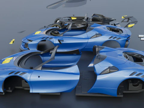 Ferrari SF90 XX Spider 3D Print Model