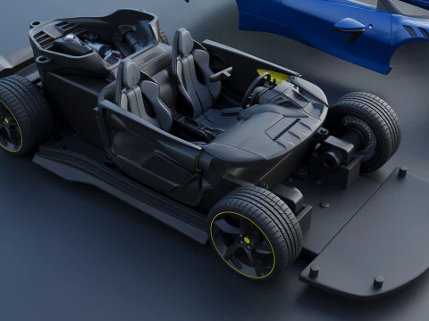 Ferrari SF90 XX Spider 3D Print Model