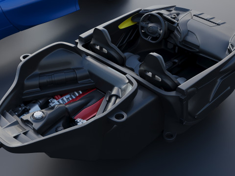 Ferrari SF90 XX Spider Model Cetak 3D