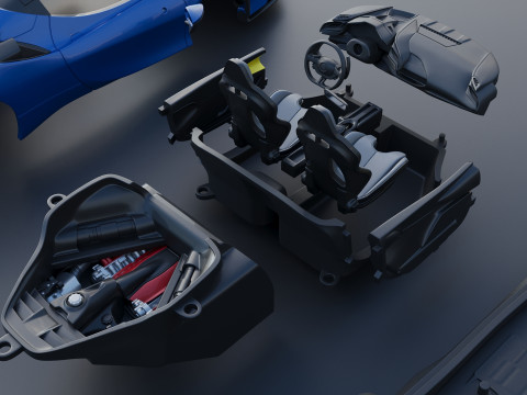 Ferrari SF90 XX Spider Model Cetak 3D