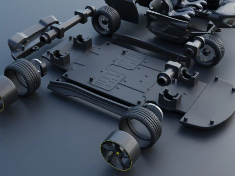 Ferrari SF90 XX Spider 3D Print Model