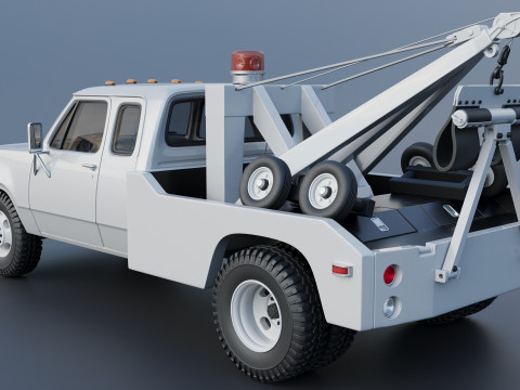 Dodge D300 Wrecker 1977 Model do druku 3D