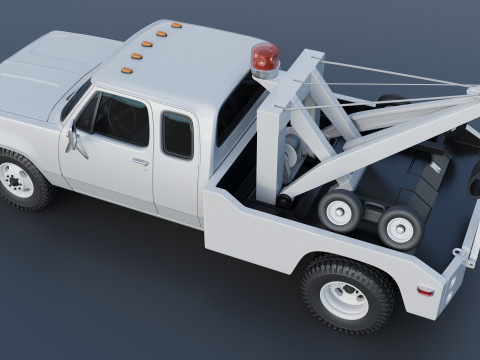 Dodge D300 Wrecker 1977 Model do druku 3D
