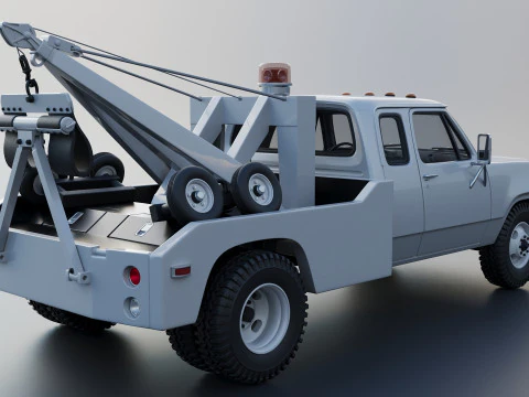 Dodge D300 Wrecker 1977 3D Print Model
