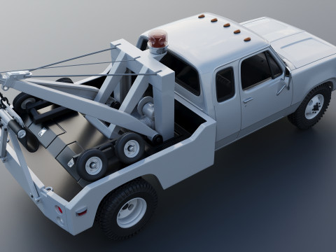 Dodge D300 Wrecker 1977 Model do druku 3D
