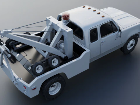 Dodge D300 Wrecker 1977 3D Print Model