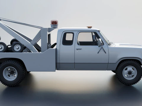 Dodge D300 Wrecker 1977 3D Print Model