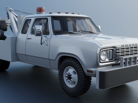 Dodge D300 Wrecker 1977 Model do druku 3D