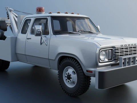 Dodge D300 Wrecker 1977 3D Print Model