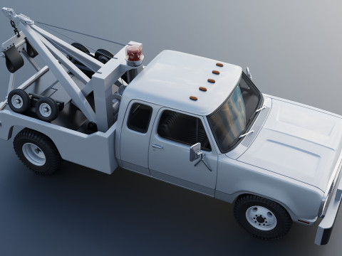 Dodge D300 Wrecker 1977 Model do druku 3D