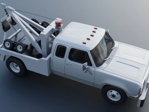 Dodge D300 Wrecker 1977 3D Print Model