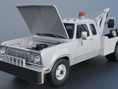 Dodge D300 Wrecker 1977 Model do druku 3D