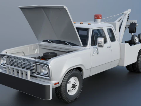 Dodge D300 Wrecker 1977 3D Print Model