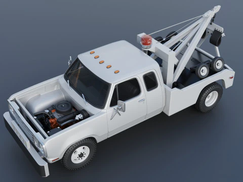 Dodge D300 Wrecker 1977 3D Print Model