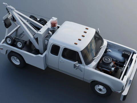 Dodge D300 Wrecker 1977 3D Print Model
