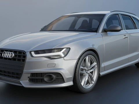 Audi S6 Avant 2016 3D Print Model