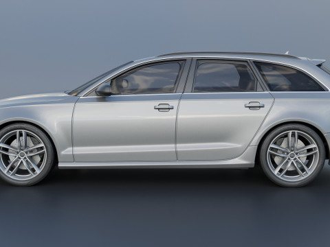 Audi S6 Avant 2016 Modèles 3D en vedette