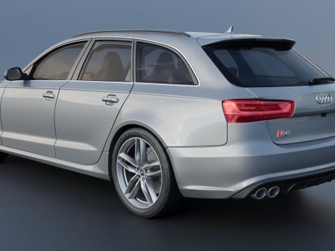 Audi S6 Avant 2016 Modèles 3D en vedette