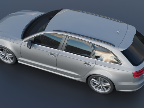 Audi S6 Avant 2016 Modèles 3D en vedette