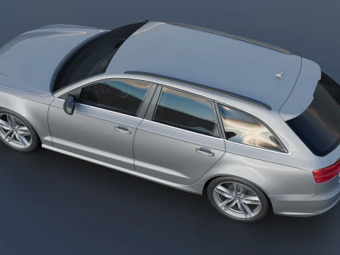 Audi S6 Avant 2016 3D Print Model
