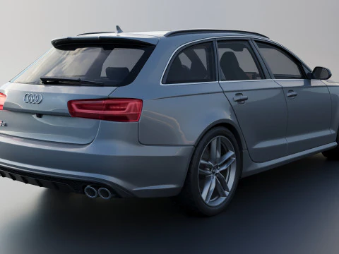 Audi S6 Avant 2016 3D Print Model