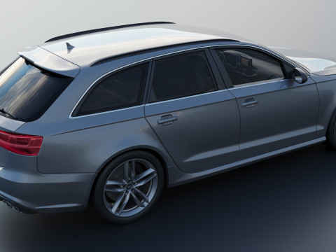 Audi S6 Avant 2016 Modèles 3D en vedette