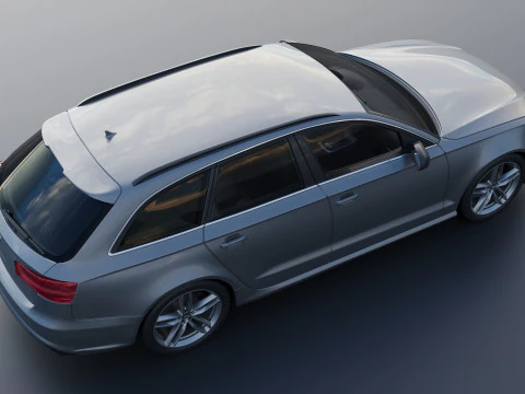 Audi S6 Avant 2016 3D Print Model