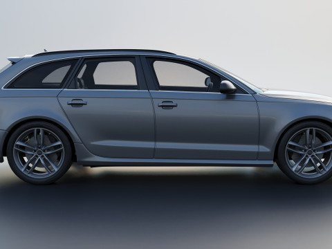 Audi S6 Avant 2016 Modèles 3D en vedette