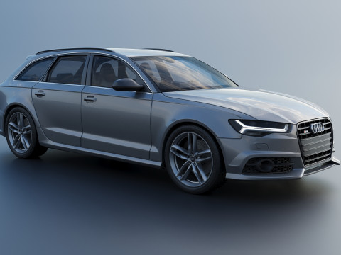 Audi S6 Avant 2016 Modèles 3D en vedette