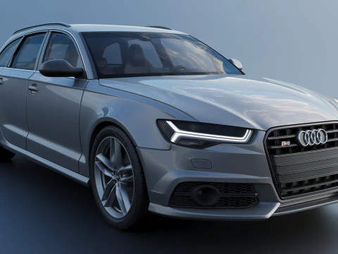 Audi S6 Avant 2016 3D Print Model