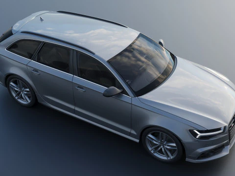 Audi S6 Avant 2016 3D Print Model