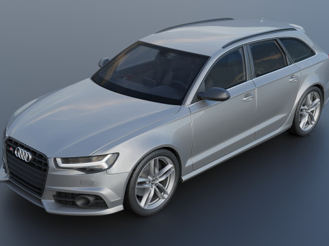 Audi S6 Avant 2016 Modèles 3D en vedette