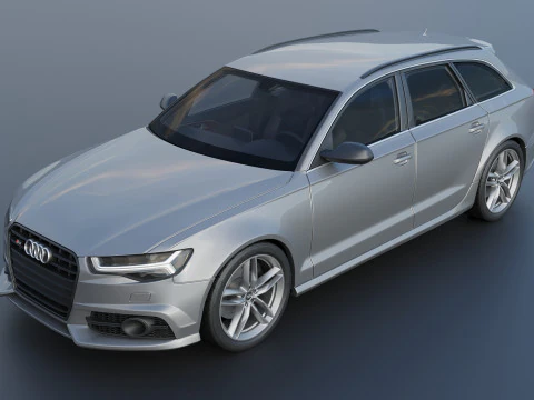 Audi S6 Avant 2016 3D Print Model