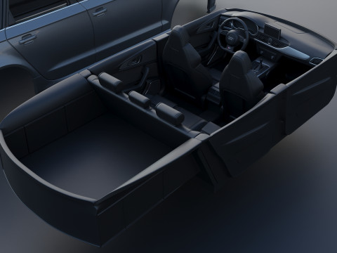 Audi S6 Avant 2016 Modèles 3D en vedette