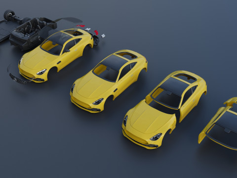 Mercedes-AMG GT43 2025 3D प्रिंट मॉडल