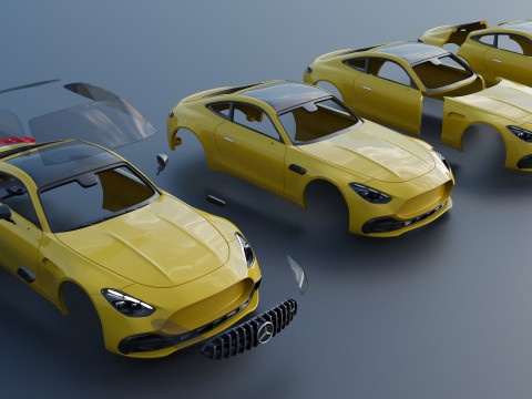 Mercedes-AMG GT43 2025 3D प्रिंट मॉडल