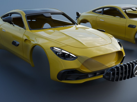 Mercedes-AMG GT43 2025 3D प्रिंट मॉडल
