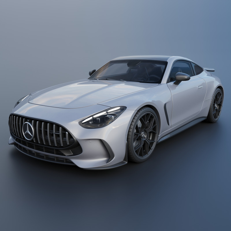 Mercedes AMG GT 63 Coupe 2025 Modello di stampa 3D .c4d .max .obj .3ds .fbx .stl .blend 