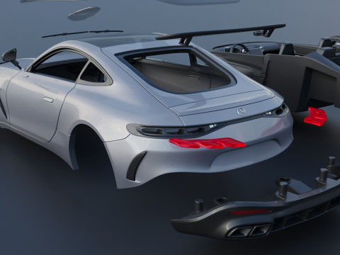 Mercedes AMG GT 63 Coupe 2025 Modello di stampa 3D