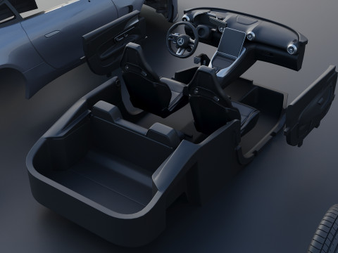 Mercedes AMG GT 63 Coupe 2025 Modello di stampa 3D