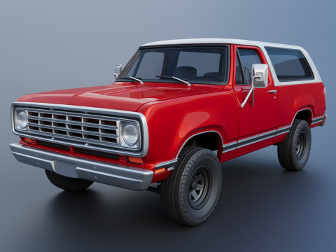 Dodge Ramcharger 1973 3D Baskı Modeli