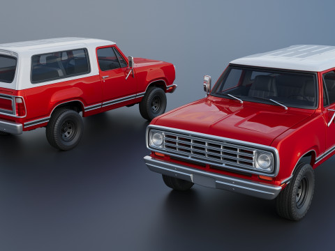 Dodge Ramcharger 1973 3D 프린트 모델