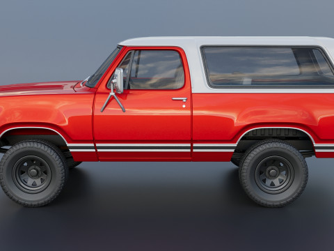 Dodge Ramcharger 1973 3D 프린트 모델