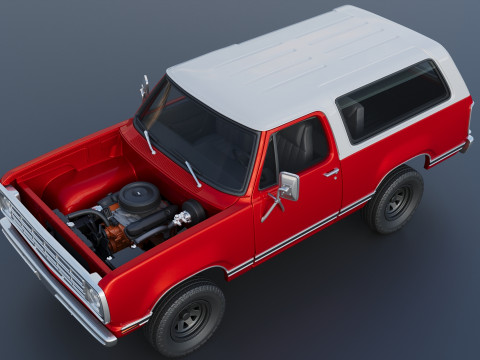 Dodge Ramcharger 1973 3D 프린트 모델