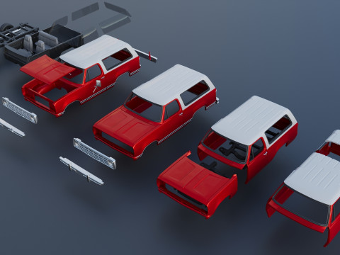 Dodge Ramcharger 1973 3D 프린트 모델