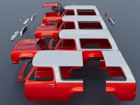 Dodge Ramcharger 1973 3D 프린트 모델