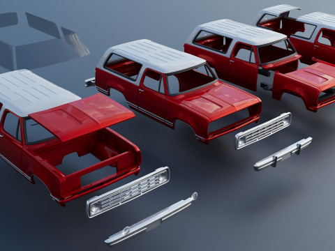 Dodge Ramcharger 1973 3D 프린트 모델